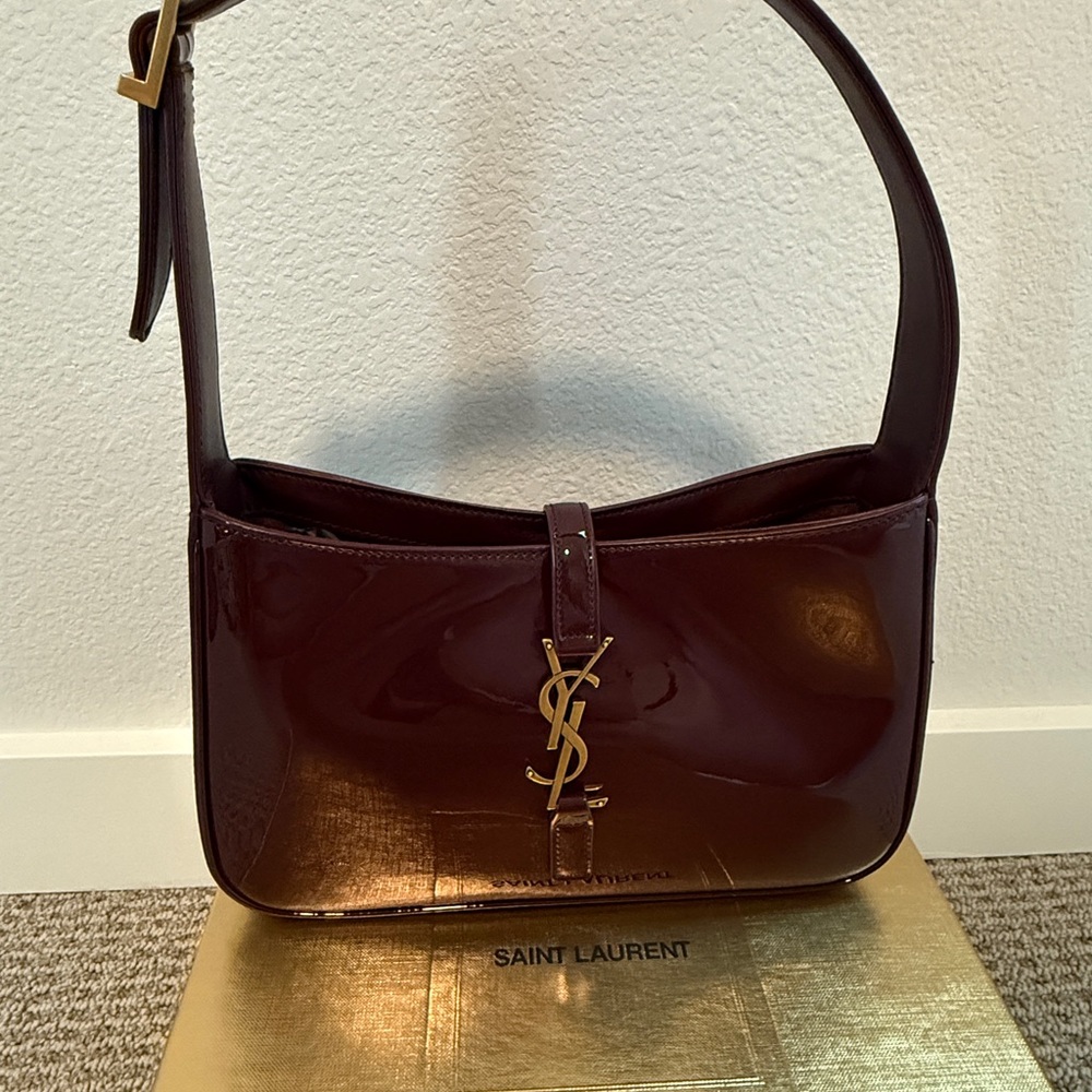YSL Saint Laurent Cherry Burgundy Shoulder Bag - Picture 2 of 10